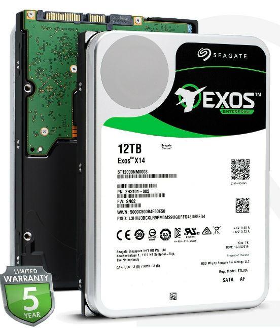 هارد دیسک اینترنال سیگیت مدل Exos ST12000NM0008 ظرفیت 12 ترابایت Seagate Exos ST12000NM0008 Internal Hard Drive 12TB