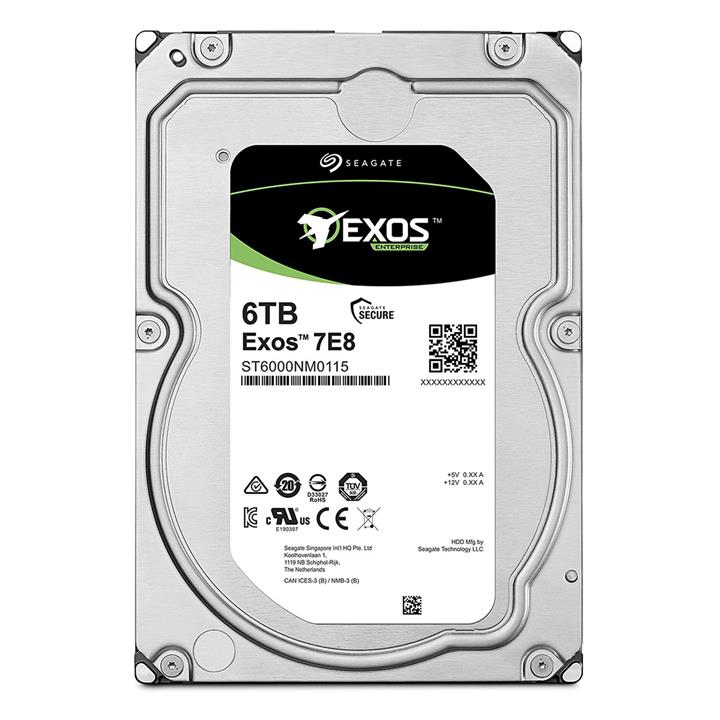 هارددیسک اینترنال سیگیت مدل Exos ST6000NM0115 ظرفیت 6 ترابایت Seagate Exos ST6000NM0115 Internal Hard Drive - 6TB