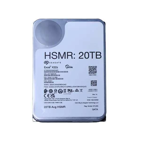 هارد اینترنال سیگیت سری Exos X22z مدل Seagate ST22000NM004D HSMR ظرفیت 20 ترابایت