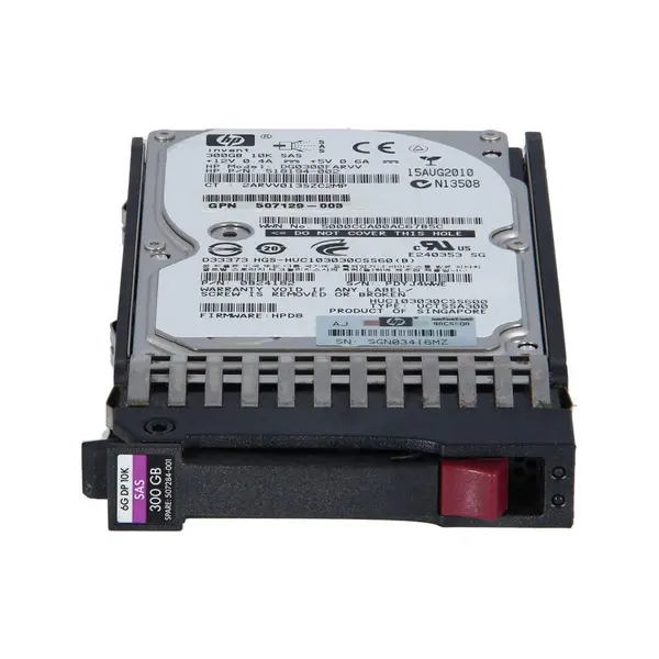 هارد سرور HP 300GB 6G SAS 10K SFF G7 HP 300GB SAS 6G 10K SFF Hard Drive - 3