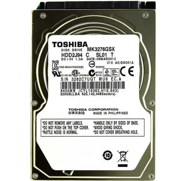هارددیسک اینترنال توشیبا مدل MK3276GSX ظرفیت 320 گیگابایت TOSHIBA MK3276GSX Internal Hard Drive 320GB - 5