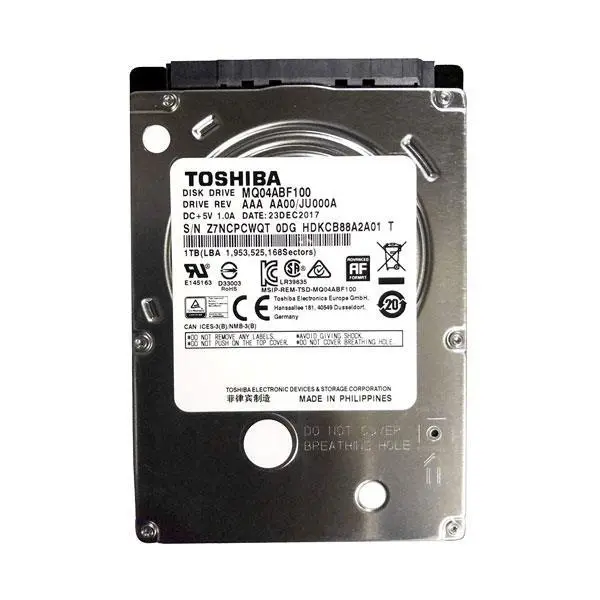 هارد دیسک اینترنال توشیبا مدل MQ04ABF100 ظرفیت 1 ترابایت -