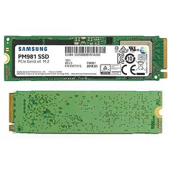 اس اس دی سامسونگ PM981 NVME M.2 - 256GB SSD: Samsung PM981 M.2 PCIe NVMe 2280 256GB - 5