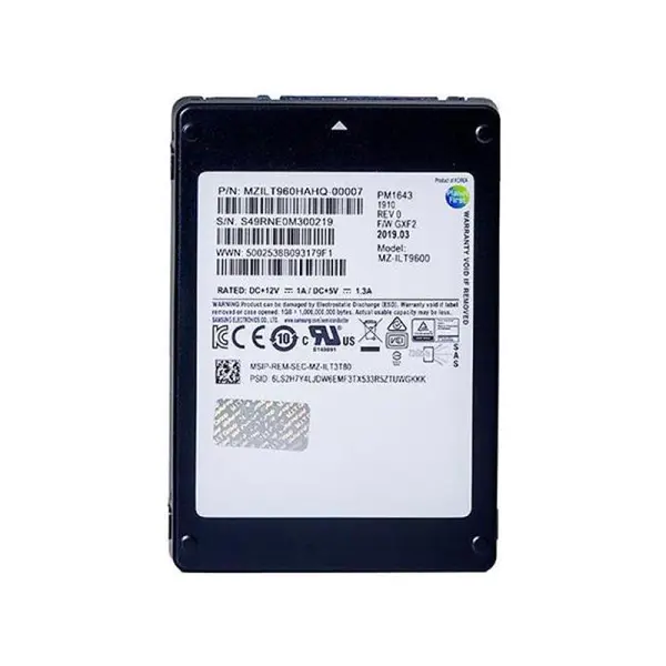 SAMSUNG SSD PM1643a 960GB MZILT960HBHQ-00007 اس اس دی سامسونگ Samsung 960GB pm1643a SAS SSD Hard Drive - 3