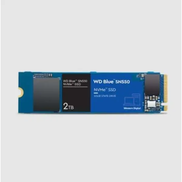 حافظه اس اس دی اینترنال وسترن دیجیتال SN550 NVMe Blue 2TB SSD WD Blue SN550 PCIe Gen3 x4 M.2 2280 NVMe 2TB Internal