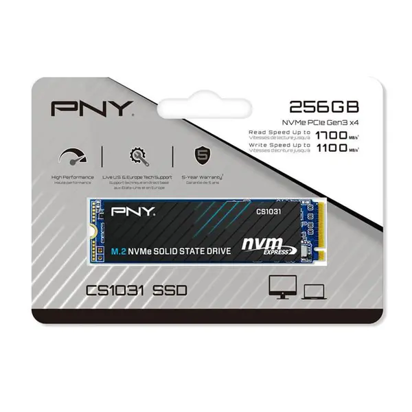 حافظه SSD اینترنال 256 گیگابایت PNY مدل CS1031 M.2 PNY CS1031 256GB PCIe M.2 2280 SSD