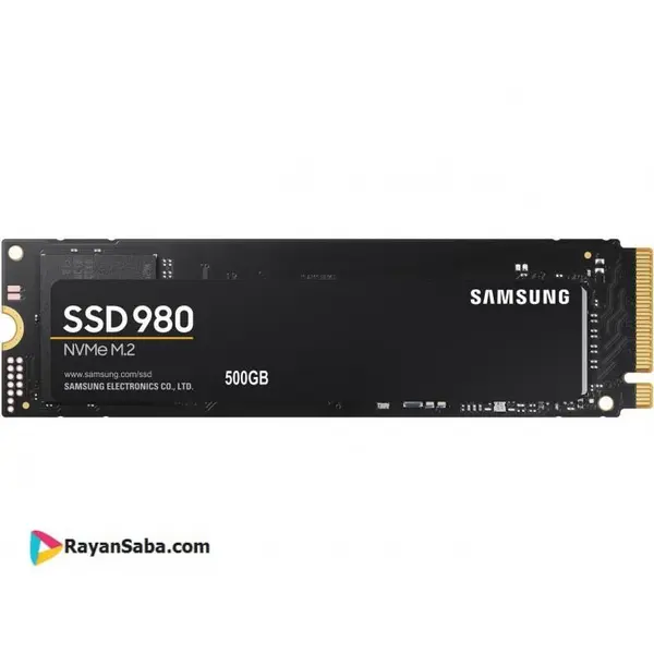 حافظه SSD اینترنال 500 گیگابایت Samsung مدل 980 M.2 SAMSUNG 980 PCIe 3.0 NVMe M.2 2280 500GB Internal SSD