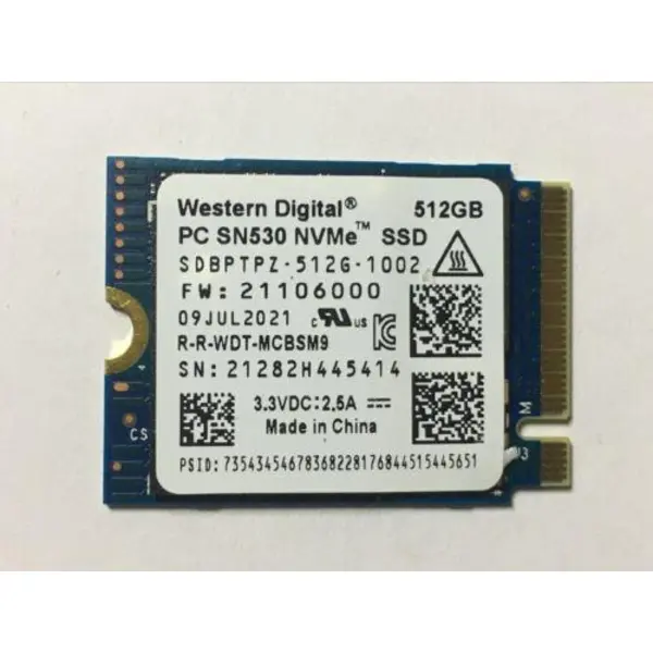 حافظه SSD هارد ssd وسترن دیجیتال 512 گیگابایت مخصوص مایکروسافت سرفیس
