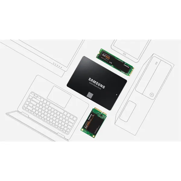 حافظه SSD سامسونگ مدل 860 اوو با ظرفیت 1 ترابایت SAMSUNG 860 Evo 1TB V-NAND MLC Internal SSD Drive - 2