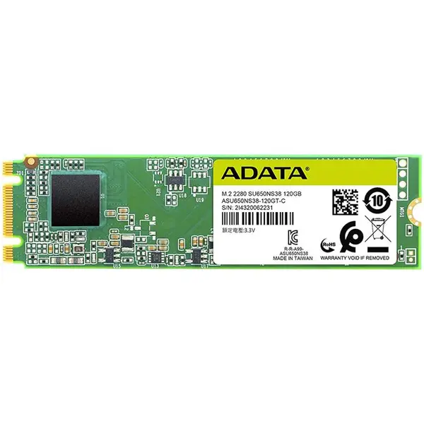 حافظه SSD ای دیتا مدل ADATA SU650 Ultimate 2280-120GB M2 ADATA Ultimate SU650 120GB M.2 2280 Internal SSD Drive - 4