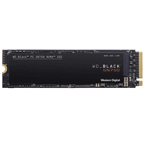حافظه SSD وسترن دیجیتال مدل BLACK SN750 NVME ظرفیت 250 گیگابایت  WD BLACK SN750 250GB NVMe Internal Gaming SSD - Gen3 PCIe, M.2 2280, 3D NAND with Black 2TB Performance Desktop Hard Disk Drive - 7200 RPM SATA 6 Gb/s 64MB Cache