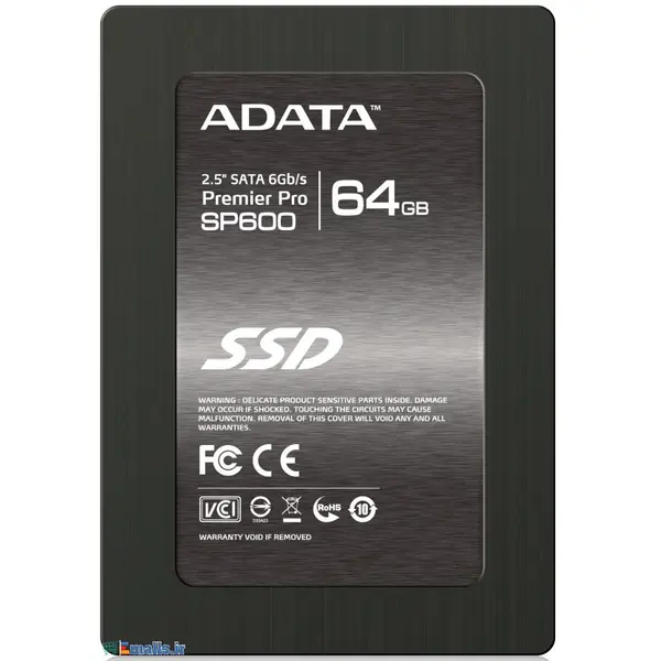حافظه SSD ای دیتا مدل پریمیر پرو SP600 ظرفیت 64 گیگابایت ADATA SSD SP600 - 64GB - 5