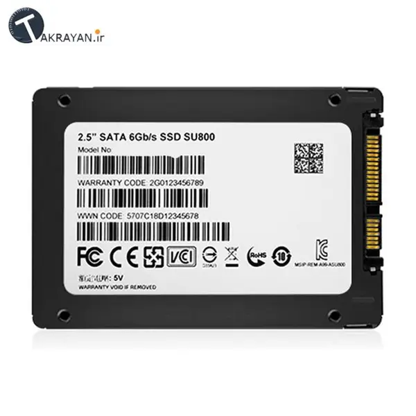 حافظه SSD ای دیتا مدل SU800 ظرفیت 256 گیگابایت ADATA SU800 Internal SSD Drive - 256GB