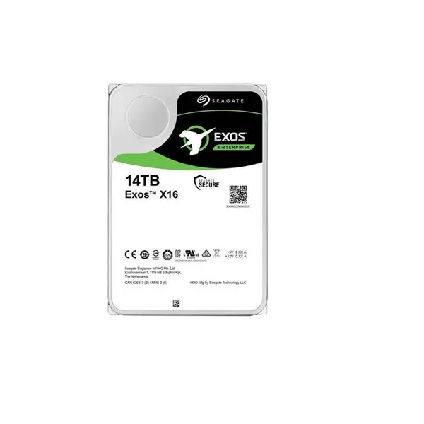 هارد اینترنال سیگیت مدل ST14000NM001G Exos X16 با ظرفیت 14 ترابایت Seagate Exos X16 ST14000NM001G 14TB 7200 RPM 256MB Cache SATA 3.5