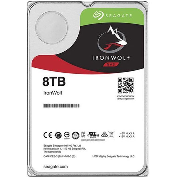 هارد دیسک سیگیت مدل آیرون ولف ST8000VN004 با ظرفیت 8 ترابایت Seagate ST8000VN004 IronWolf 8TB 256MB Cache NAS Hard Drive