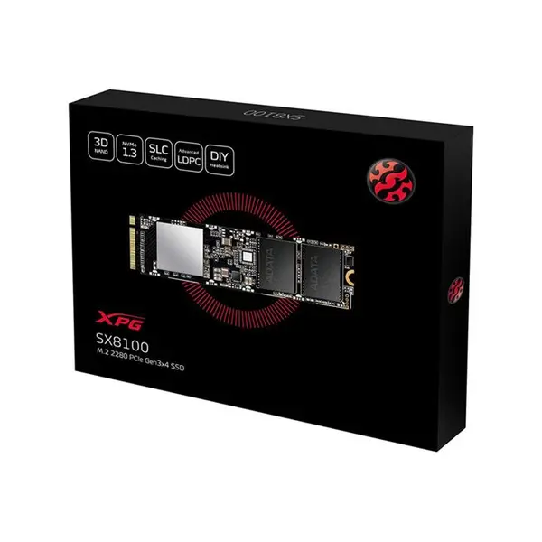 اس اس دی اینترنال ایکس پی جی مدل SX8100 PCIe Gen3x4 M.2 2280 Solid ظرفیت 512 گیگابایت SSD: AData XPG SX8100 512GB - 2