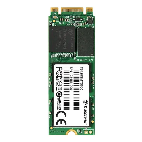 حافظه پرسرعت ام 2 ترنسند ام تی اس 600 با ظرفیت 128 گیگابایت Transcend SATA III M.2 SSD MTS600 128GB