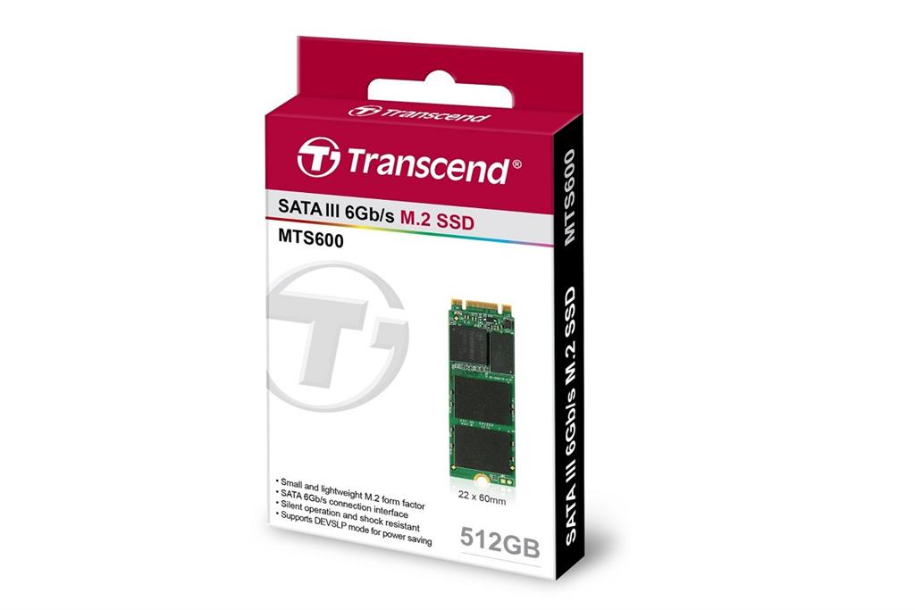 حافظه پرسرعت ام 2 ترنسند ام تی اس 600 با ظرفیت 512 گیگابایت Transcend M.2 MTS600 2260 SATA 6Gb/s SSD 512GB