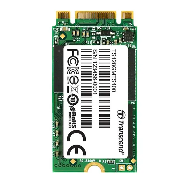 حافظه پرسرعت ترنسند ام تی اس 400 با ظرفیت 128 گیگابایت Transcend M.2 MTS400 2242 SATA 6Gb/s SSD 128GB