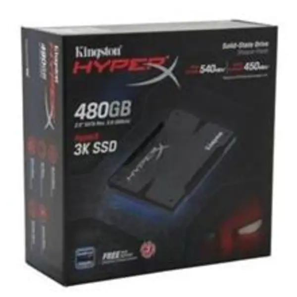 هارد پرسرعت کینگستون با ظرفیت 480 گیگابایت KingSton Solid-State-Drive-HyperX-3K-480GB