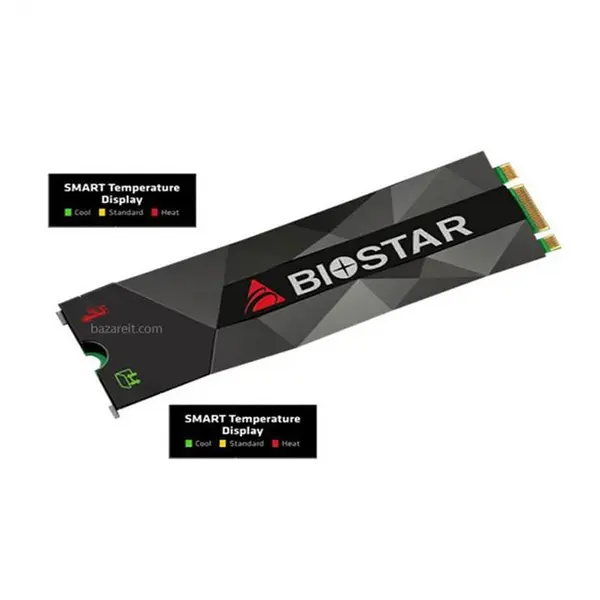 حافظه اس اس دی بایوستار مدل ام 500 با ظرفیت 512 گیگابایت Biostar M500 512GB PCIe Gen3x2 M.2 2280 Internal SSD Drive