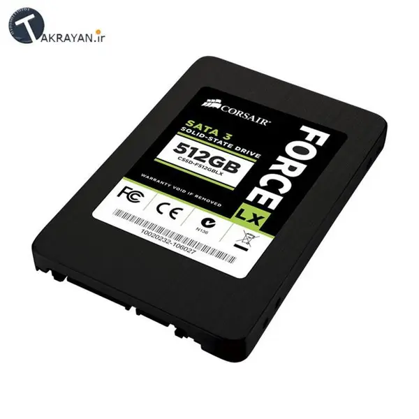 حافظه اس اس دی کورسیر سری فورس ال ایکس با ظرفیت 512 گیگابایت Corsair Force Series LX 512GB Internal SSD Drive - 4