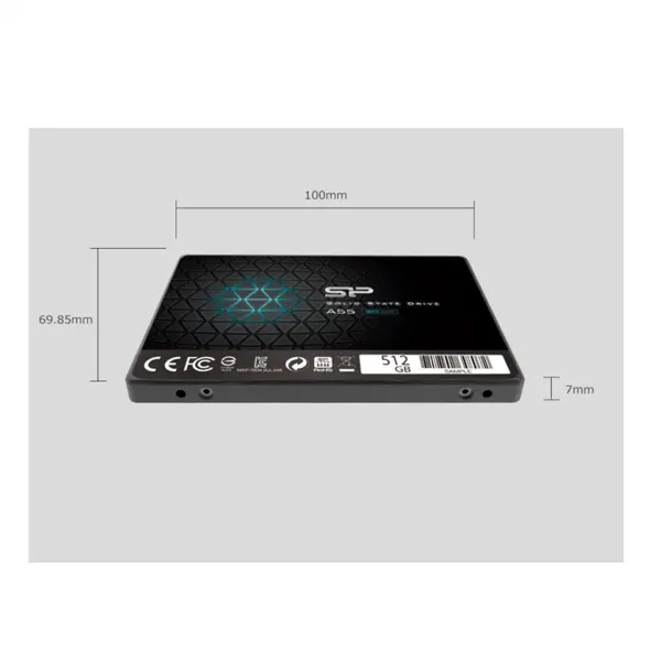 حافظه اس اس دی سیلیکون پاور مدل ای 55 با ظرفیت 128 گیگابایت Silicon Power Ace A55 128GB Internal 3D NAND SSD Drive