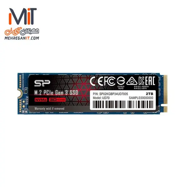 حافظه اس اس دی سیلیکون پاور مدل یو دی 70 با ظرفیت 2 ترابایت Silicon Power UD70 2TB M.2 2280 SSD Drive