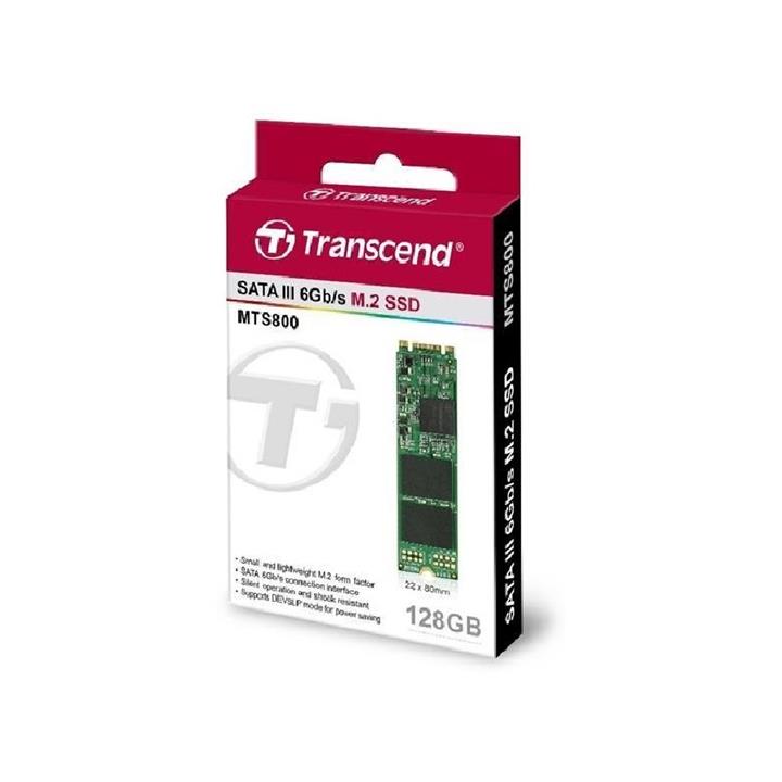 حافظه پرسرعت ترنسند ام تی اس 800 با ظرفیت 128 گیگابایت Transcend M.2 MTS800 2280 SATA 6Gb/s SSD 128GB