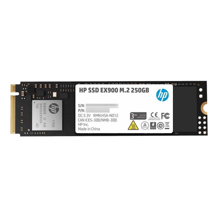 اس اس دی اینترنال اچ پی مدل 900 EX ظرفیت 250 گیگابایت HP EX 900 Internal M.2 NVMe SSD Drive - 250GB