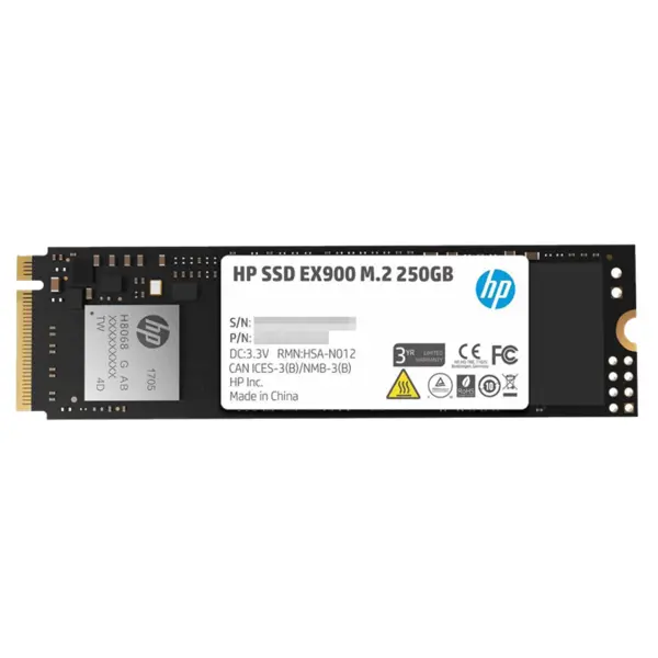 اس اس دی اینترنال اچ پی مدل 900 EX ظرفیت 250 گیگابایت HP EX 900 Internal M.2 NVMe SSD Drive - 250GB