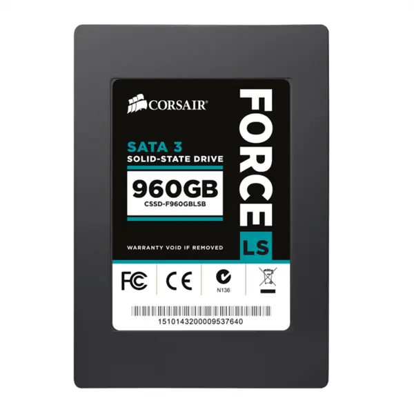 هارد 960 گیگابایت سری ال اس کرسیر Corsair Force Series LS 960GB SATA 3 6Gb/S SSD - 2