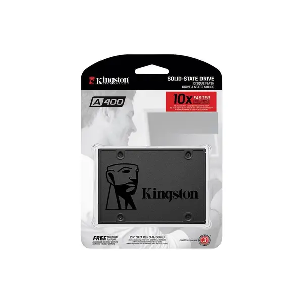 اس اس دی اینترنال کینگستون مدل A400 ظرفیت 240 گیگابایت Kingston A400 Internal SSD Drive 240GB