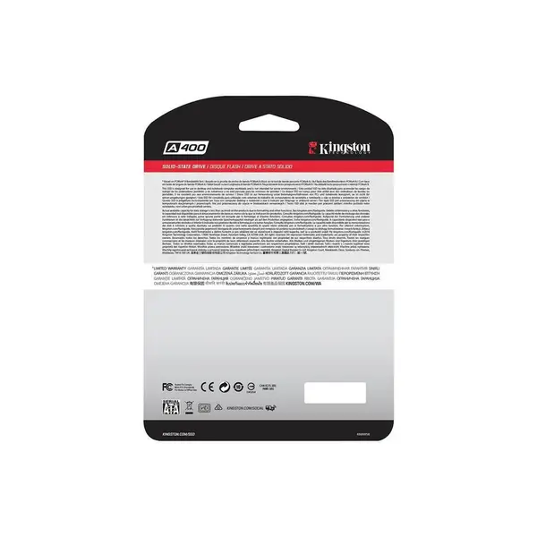 اس اس دی اینترنال کینگستون مدل A400 ظرفیت 240 گیگابایت Kingston A400 Internal SSD Drive 240GB