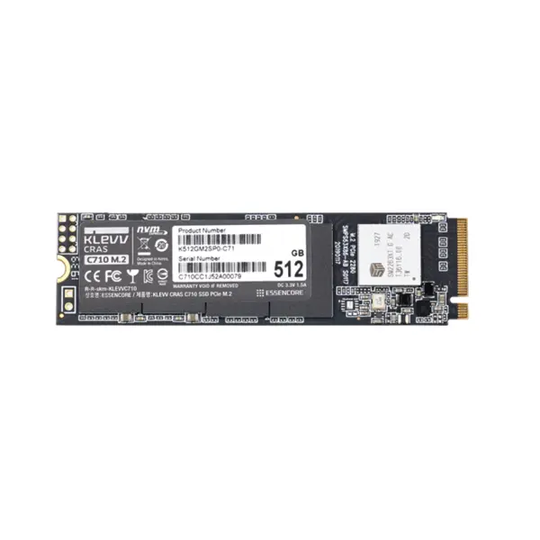 اس اس دی کلو CRAS C710 M.2 2280 NVMe 512GB Klevv CRAS C710 M.2 2280 512GB Internal SSD Drive