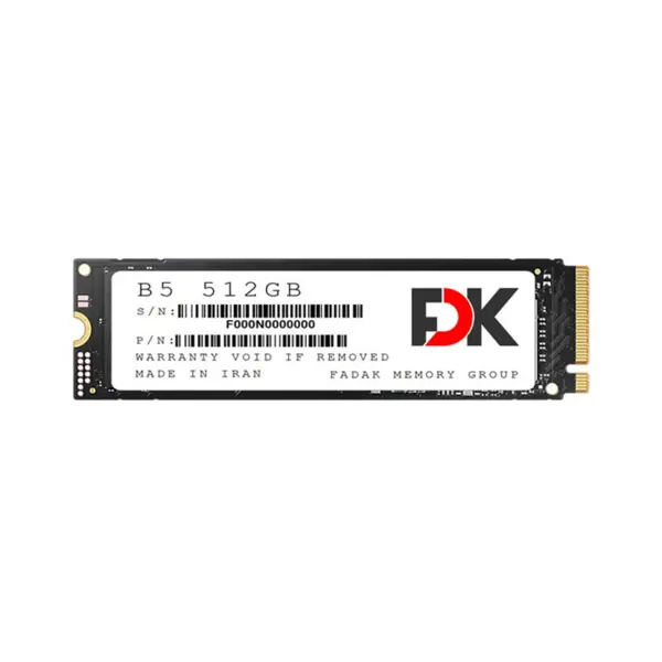 اس اس دی اف دی کی فدک مدل B5 M2 ظرفیت 512 گیگابایت اس اس دی فدک fdk b5 M.2 SEREIS 512GB