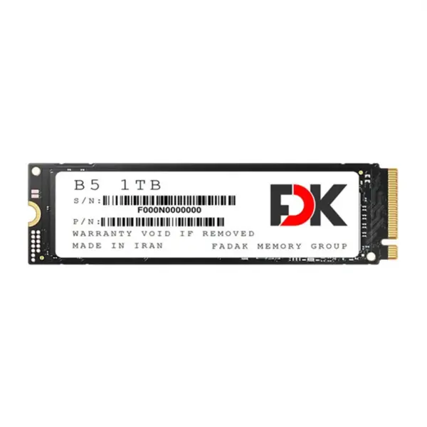 اس اس دی اف دی کی فدک مدل B5 M2 ظرفیت 512 گیگابایت اس اس دی فدک fdk b5 M.2 SEREIS 512GB