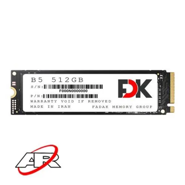 اس اس دی اف دی کی فدک مدل B5 M2 ظرفیت 512 گیگابایت اس اس دی فدک fdk b5 M.2 SEREIS 512GB