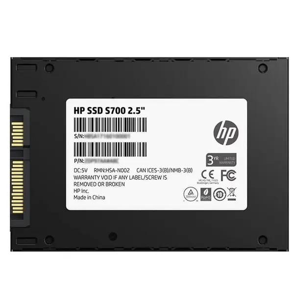 HP SSD S700 2.5 " 500GB SATA III 3D NAND درایو جامد داخلی HP SSD S700 2.5 500GB SATA III 3D NAND Internal Solid State Drive