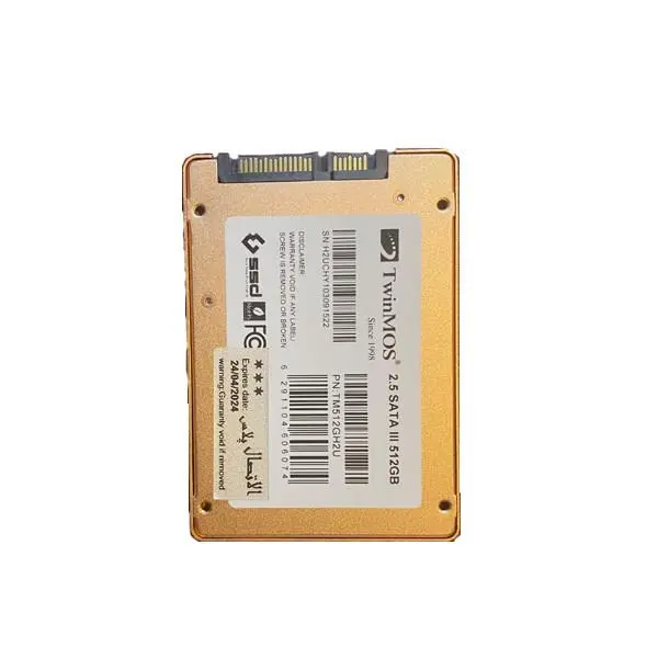 حافظه اس اس دی تویین موس مدل Hyper H2 Ultra ظرفیت 512 گیگابایت twinmos Hyper H2 Ultra 512GB Internal Ssd Drive