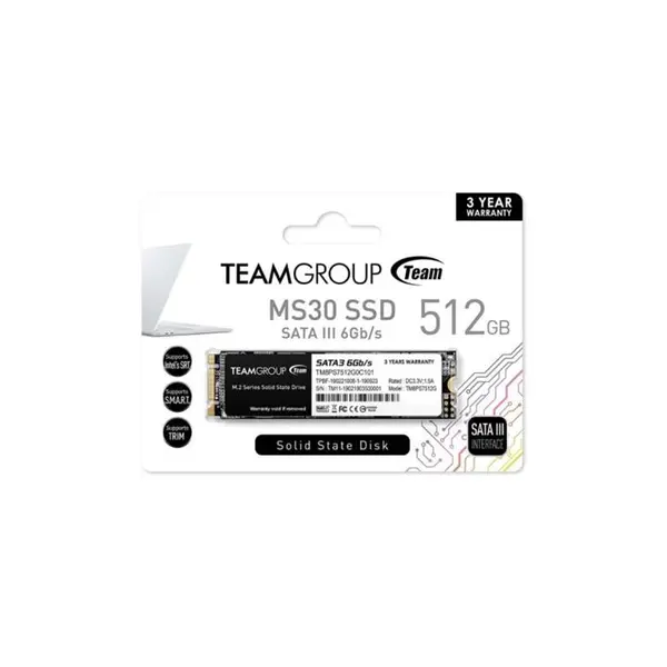 اس اس دی اینترنال M2 2280 تیم گروپ مدل MS30 ظرفیت 512 گیگابایت - TEAM GROUP MS30 SSD M.2 512GB