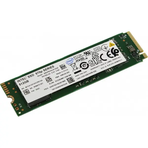 اس اس دی اینتل M.2 NVMe مدل 670p ظرفیت 512 گیگابایت Intel 670P Series SSDPEKNU512GZ 512GB M2 2280 SSD