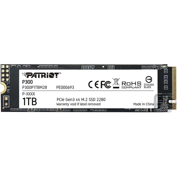حافظه M.2 ssd اینترنال PATRIOT مدل P300 ظرفیت 1TB SSD: Patriot P300 1TB