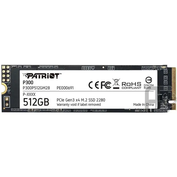 حافظه M.2 ssd اینترنال PATRIOT مدل P300 ظرفیت 512 GB SSD: Patriot P300 512GB
