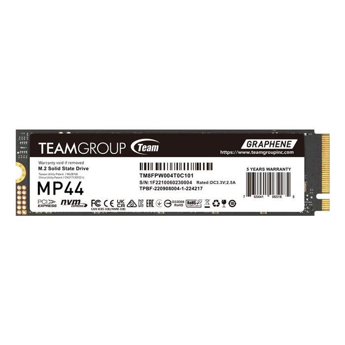 اس اس دی اینترنال تیم گروپ مدل MP44 ظرفیت 512 گیگابایت Team Group MP44 512GB Internal SSD Drive