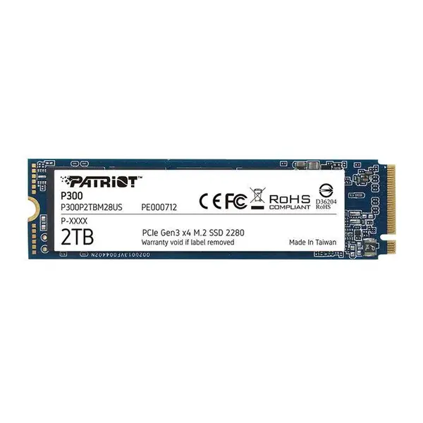 اس اس دی پاتریوت P300 SOLID STATE DRIVE M.2 2280 NVMe PCIe 2TB -