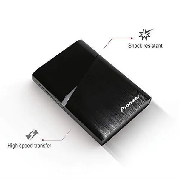 Pioneer USB-C 240GB Portable SSD External SSD Super Small Ultra Slim Compatible with Thunderbolt 3 APS-XS02-240