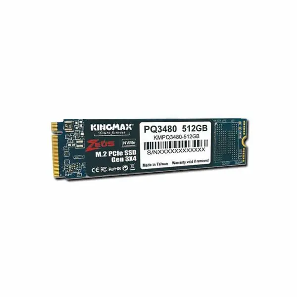 اس اس دی کینگ مکس PQ3480 M.2 2280 PCIe NVMe 512GB KINGMAX PQ3480 512GB PCIe M.2 2280