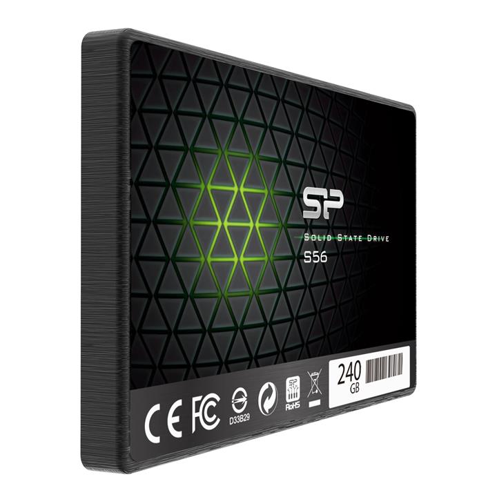 Silicon Power 240GB SSD 3D NAND With R/W Up To 560/530MB/s S56 SLC Cache Performance Boost SATA III 2.5" 7mm (0.28") Internal Solid State Drive (SP240GBSS3S56B25AZ)
