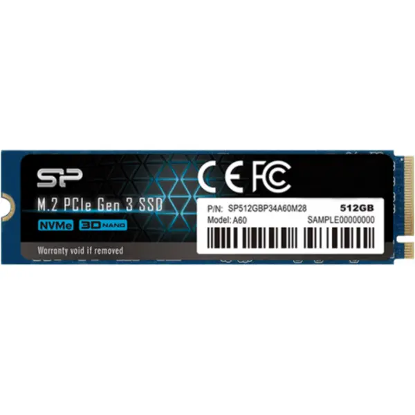 حافظه SSD اینترنال 512 گیگابایت Silicon Power مدل P34A60 NVMe M.2 Silicon Power P34A60 512GB PCIe M.2